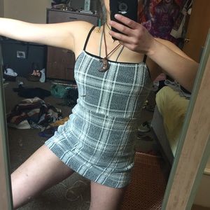 mini plaid gingham dress